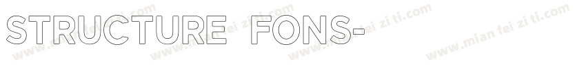 structure fons字体转换
